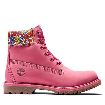 Timberland Premium - Ruzove 6 Inch Cizmy Damske, TB0533Q